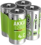 Akku C 2500mah Baby Nimh 1,2v &ndash; 1000x Wiederaufladbar (4 St&uuml;ck) - Ansmann