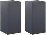 Pflanzenst&auml;nder 2 Pcs Anthrazit 40 X 40 X 80 Cm Vidaxl