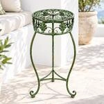 Blumenhocker Metall Gr&uuml;n Rund 50 Cm Blumenst&auml;nder 96008 S Blumens&auml;ule Antik