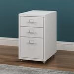 Rollcontainer K&ouml;kar Mit 3 Schubladen 48x28x41 Cm Wei&szlig; Matt [en.casa]