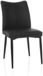 Dining Stuhl / Besucherstuhl Viseto Kunstleder Schwarz Hjh Living