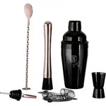 Berlinger Haus Barzubeh&ouml;r-set Schwarz Matt Gold-rose