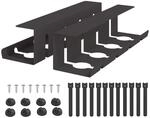 Unter Dem Schreibtisch Kabelmanagement Tray 2 Stk. Schwarz Vidaxl