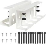 Unter Dem Schreibtisch Kabelmanagement Tray 2 Stk. Wei&szlig; Vidaxl