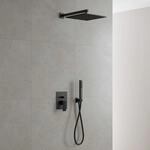 Kronenbach Quara 3.0 Black Duschsystem Unterputz, Einhebelmischer Mit Umsteller,