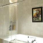 Duschvorhang 120x180 Cm, 3d Rautenmuster, Wasserdicht, Schimmelresistent, Eva