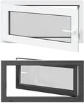 Kellerfenster Innenseite Farbe Wei&szlig; Risor 100 X 50 Cm Vidaxl