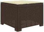 1-sitzer Garten-sofa Mit Kissen Rattan-look Pp Braun Vidaxl