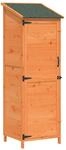 Vidaxl Garden Shed With Roof Brown 59.5 X 56 X 176.5 Cm Solid Fir Wood