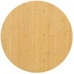 Tischplatte &Oslash;90x2,5 Cm Bambus Vidaxl