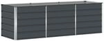 Vidaxl Planter Anthracite 240 X 80 X 75 Cm Steel