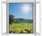 Fliegengitter Fenster Zuschneidbar 110x130cm, Insektenschutz Mit Klettband, Schwarz 4