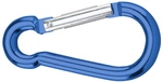 D&ouml;rner+helmer - 4815804 Karabinerhaken Aluminium Blau Eloxiert 80 Mm 12 St.