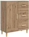 Vidaxl Sideboard Artisan Oak 69.5 X 34 X 90 Cm Engineered Wood