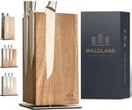 Magnetischer Waldland Premium Messerblock 360&deg; Drehbar Akazienholz