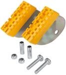 Hailo Schwenkfu&szlig;-set In Signalgelb F&uuml;r Hailo Sprossenleitern Mit Ovaltraverse