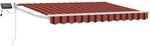 Vidaxl Retractable Awning With Solar And Led 3 X 2.5 M