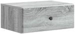 Wandmontierter Nachttisch Graues Sonoma 49 X 34,5 X 20 Cm Vidaxl