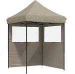 Partyzelt 200 X 200 X 306 Cm Taupe Oxford-stoff Vidaxl