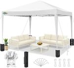 Faltpavillon 3x3m Wasserdicht Stabil Uv-schutz H&ouml;henverstellbar Mit Tragetasche