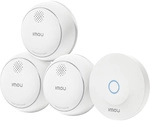 Imou Zsm1kit-eu-3-m Rauchwarnmelder-set Plus Zentrale Mit App-steuerung