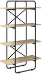 B&uuml;cherregal 4 Ebenen 80 X 35 X 140 Cm Pb Sonoma-eiche Vidaxl