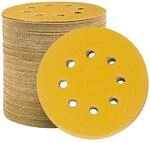 Schleifpapier 125mm Klett 100 St&uuml;ck K&ouml;rnung 150 Mit 8 Loch F&uuml;r...