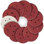 Schleifpapier Set 150mm Klett 6 Loch P400 F&uuml;r Exzenterschleifer Holz Metall