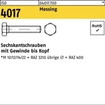 Sechskantschraube Iso 4017 Vg M5x 16 Messing 100 St&uuml;ck