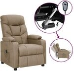 Vidaxl Electric Recliner Chair Taupe Fabric