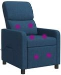 Massage Relaxsessel Blau Polyester Vidaxl