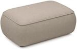 Selsey Ovo - Pouf 1-sitzer, Taupe Chenille, 100 Cm