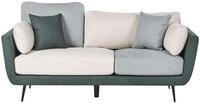 Sofa 3-sitzer Bolga Stoff Gr&uuml;n