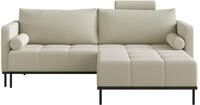 Selsey Skilia - Schlafsofa Mit Schlaffunktion, Strickstoff Hellbeige, 224 Cm