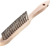 Lessmann Kehlnahtb&uuml;rste V4a Glatt 3-reihig 0,3mm