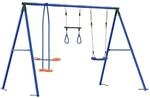 Outdoor Schaukelset Mehrfarbig Stahl Und Pe Vidaxl