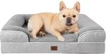 Orthop&auml;disches Hundebett Mit Memory Foam, Waschbar, Wasserdicht, Rutschfest,...