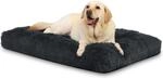 Hundebett F&uuml;r Gro&szlig;e Hunde, Waschbar, 105x70cm, Rutschfest, Schattengrau