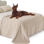 Wasserdichte Hundedecke Xxxxl 274x218cm, Sherpa & Flanell, Cremefarben
