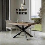 Ausziehbarer Tisch 90x130/234 Cm Gestell Volantis Walnuss Anthrazit
