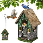 Harz Vogelhaus Zum Aufh&auml;ngen, Wetterfest, F&uuml;r Kleine Singv&ouml;gel, Gartendeko