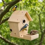 Vogelhaus Bausatz Aus Unbehandeltem Holz, Nistkasten & Futterstation F&uuml;r...