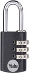 Yale - Ye3cb/20/121/1/bk Standardsicherheit 20mm Aluminium Kombination