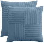 Kissenbezug 2 Pcs Almelo Blau 55 X 55 Cm Cord Vidaxl