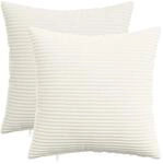 Kissenbezug 2 Pcs Heerlen Creme 50 X 50 Cm Cord Vidaxl
