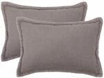 Kissenbezug 2 Pcs Houten Hellgrau 30 X 50 Cm Boucl&eacute; Vidaxl