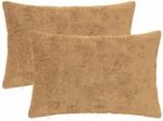 Kissenbezug 2 Stk. Heerlen Taupe 40 X 60 Cm Faux Kaninchenfell Vidaxl