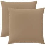 Kissenbezug 2 Stk. Heerlen Taupe 65 X 65 Cm Polyester Vidaxl