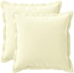 Kissenbezug 2 Stk. Houten Creme 40 X 40 Cm Polyester Vidaxl