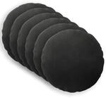 Kissenbezug 6 Pcs Heerlen Schwarz &Oslash; 60 Cm Samt Vidaxl